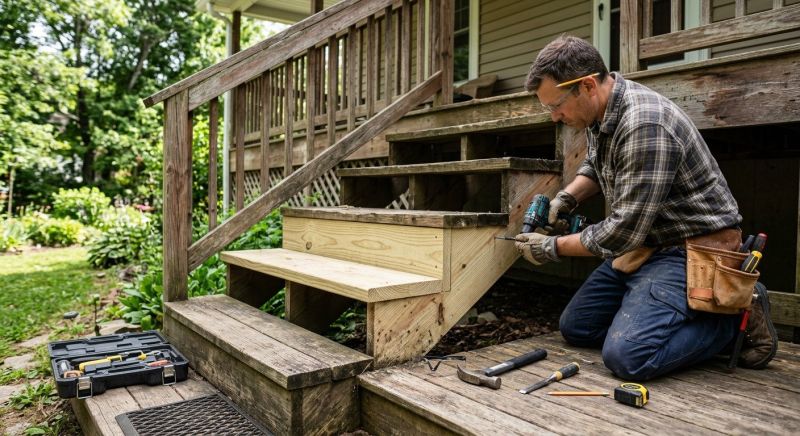 Squeaky Wood Stairs Repair Service