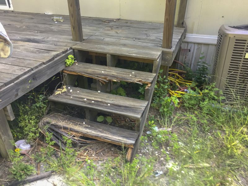 Damaged Stair Tread